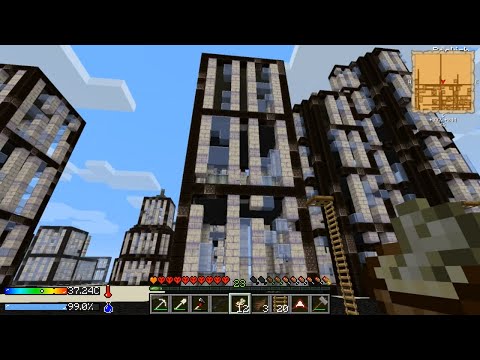 Minecraft - Crash Landing #7: City Scouting