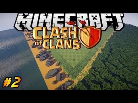 Let's Build Clash of Clans in Minecraft PART 2 | Rocks, Beach & MORE!