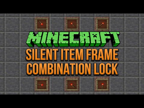 Silent Item Frame Combination Lock Minecraft 1.8 Tutorial