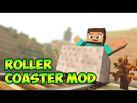 Minecraft 1.7.10 Mods | ROLLER COASTER (Mod Showcase) CREATE CRAZY COASTERS!