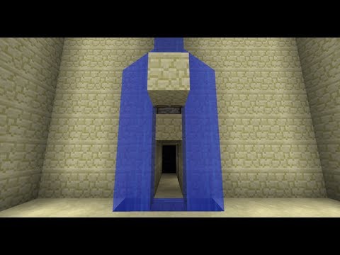 Waterfall Splitter/Secret Door ie Batcave Entrance [Minecraft Redstone Tutorials]