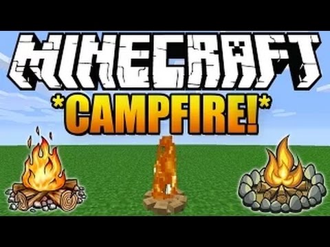 CAMPFIRE IN MINECRAFT WITHOUT MODS TUTORIAL