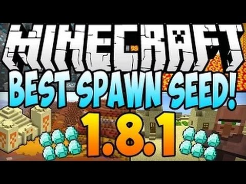 Minecraft 1.8.1 Seeds BEST SPAWN SEED! 15 Diamonds, Village, Temples, Mesa Biome (Minecraft 1.8)