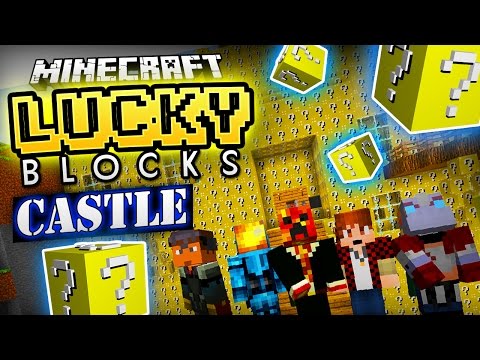 Minecraft LUCKY BLOCKS CASTLE with TrueMU, Logdotzip, Vikkstar, and Woofless! (Modded Minigame)