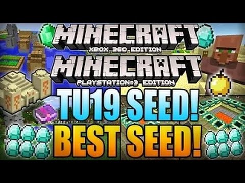 Minecraft Xbox 360 TU19 Seeds: BEST SEED! 33 Diamonds, 2 Villages, Dungeon, Temple! (Xbox 360/PS3)