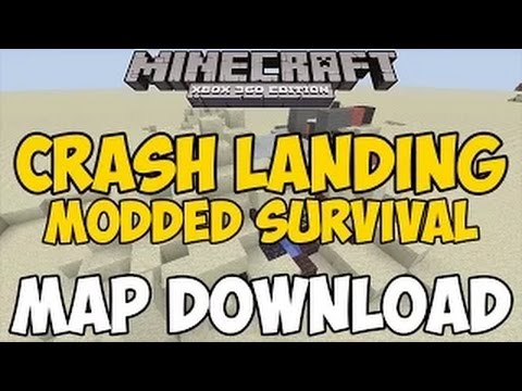 Minecraft Xbox 360/One: MODDED SURVIVE Crash Landing map Download