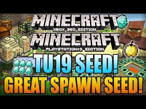 Minecraft Xbox 360 TU19 Seeds: Diamonds, 2 Villages, 2 Dungeons, Stronghold! (Xbox 360/PS3 Seeds)