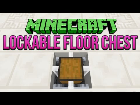 Minecraft: Lockable Floor Chest Tutorial