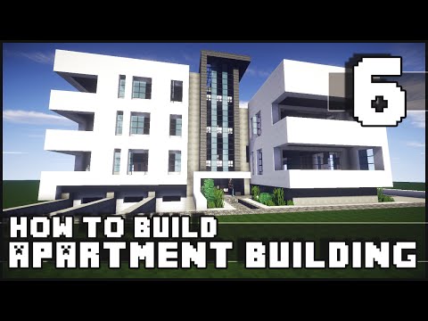 Minecraft - How to Build : Modern Apartment Building - Part 6 + Download