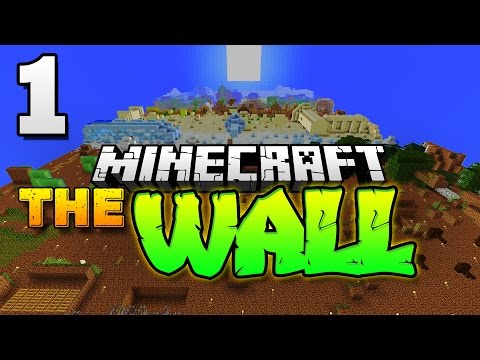 Minecraft VERTICAL PARKOUR!? - The WALL #1 w/ TrueMU and LogDotzip (Minecraft Parkour)
