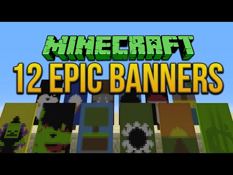 Minecraft: 12 Epic Banners Tutorial
