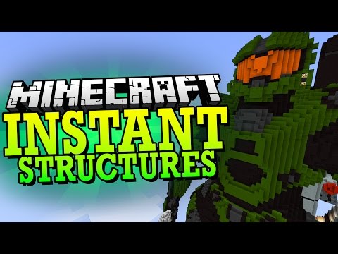 Minecraft 1.8 Mod | INSTANT STRUCTURES MOD (170+ Structures to Pick From) - Minecraft Mod Showcase