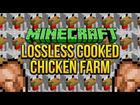 Minecraft: Lossless Cooked Chicken Farm Tutorial