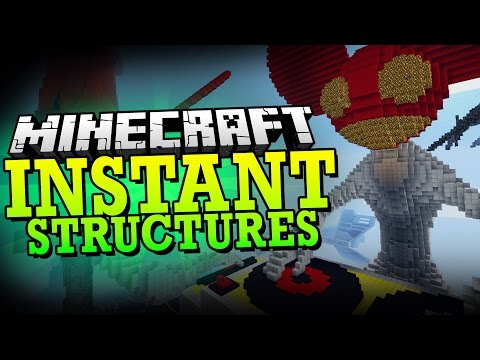 Minecraft Mod | INSTANT STRUCTURES MOD 2 (Diablo, Deadmau5, and More!) - Minecraft Mod Showcase