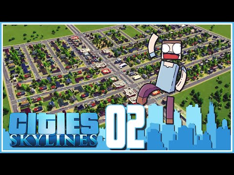 Cities Skylines - Ep.02 : Poop, Fire & Crime!