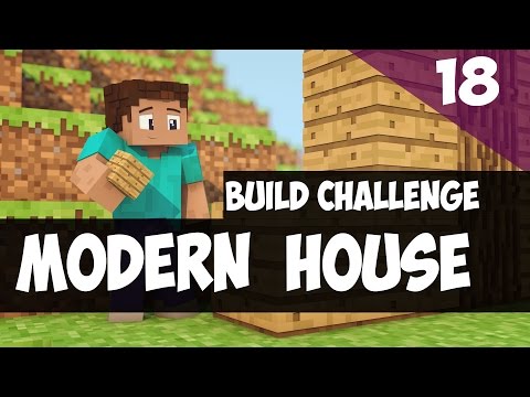 Minecraft 9 x 9 Modern House Build Challenge ( How to Build in Minecraft)