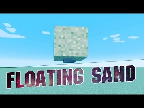 Minecraft 1.8.3: Floating Sand Trick Glitch TUTORIAL!