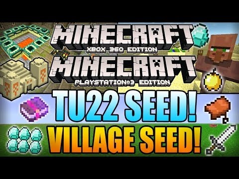 Minecraft Xbox 360 TU22 Seeds: 5 VILLAGES, 9 DIAMONDS, STRONGHOLD, DUNGEON! (Xbox 360/PS3 Seed)