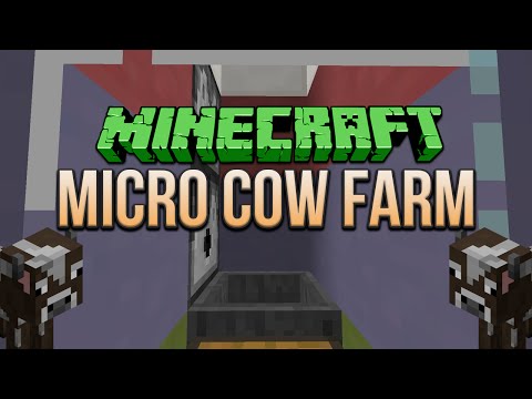 Minecraft: Micro Cow Farm Tutorial