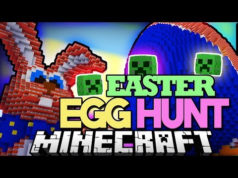 Minecraft Easter SPECIAL | CREEPER EASTER EGG HUNT! - Vanilla Mod Challenge