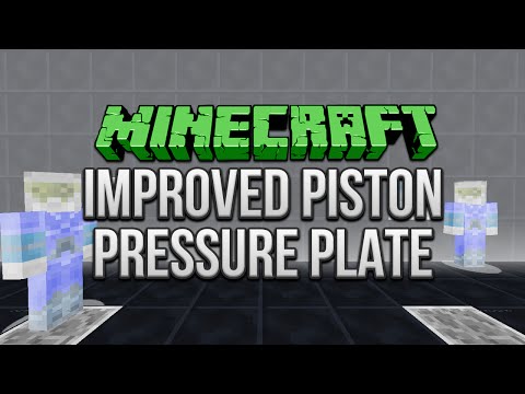 Minecraft: Improved Piston Pressure Plate Tutorial