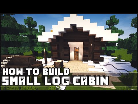 Minecraft - How to Build : Simple Small Log Cabin