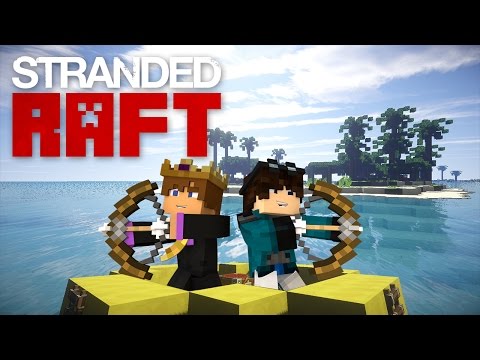 Minecraft: STRANDED RAFT #7 - BARN/FARM BUILD! (STRANDED DEEP IN MINECRAFT)