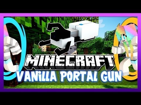 Minecraft: VANILLA PORTAL GUN - Only One Command