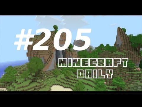 Minecraft Daily 23/02/12 (205) - Iron Golems in 12w08a! Epic Mob Dance! Instant Vertical Redstone!