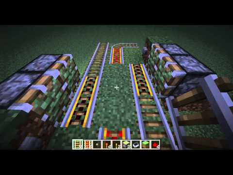 Simple Minecraft minecart station tutorial