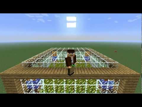 Semi-automated wheat farm in Minecraft
