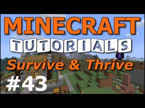 Minecraft Tutorials - E43 Melon and Pumpkin Farm (Survive and Thrive II)