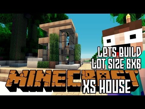 Minecraft Lets Build HD: Small House 6x6 Lot + Download