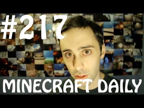 Minecraft Daily 20/03/12 (217) - New Block Recipes! Graphing Calculator! IRL Creeper Explosion!
