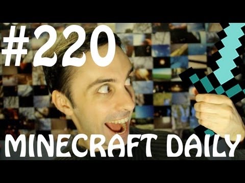 Minecraft Daily 26/03/12 (220) - Pig Delivery! Extended Workbench!? Anger Issues!