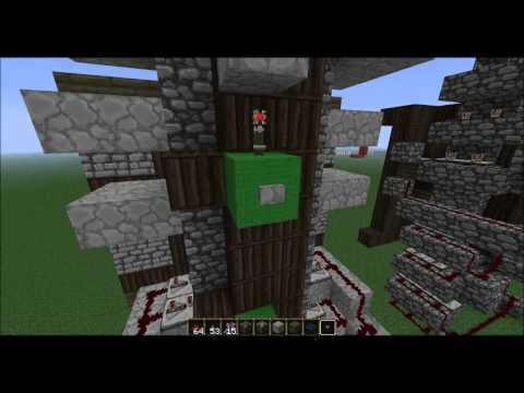 Real elevator that goes up and down in minecraft