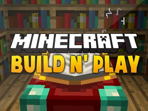 Minecraft Build n' Play: 8 - Piston Enchanting Room Design (MOTB)