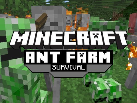 Minecraft: Ant Farm Survival: Episode 1 - Poison Spiders Suck! (MOTB)
