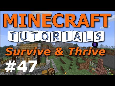 Minecraft Tutorials - E47 Mob Spawner Trap (Survive and Thrive II)