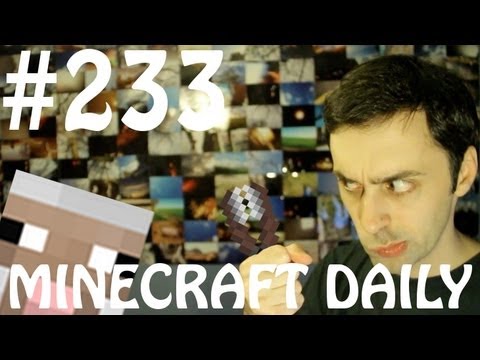 Minecraft Daily 13/04/12 (233) - Diamond Sword Song! Mojang Office Info! Minecart Videos!