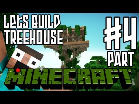 Minecraft Lets Build HD: Jungle Treehouse - Part 4