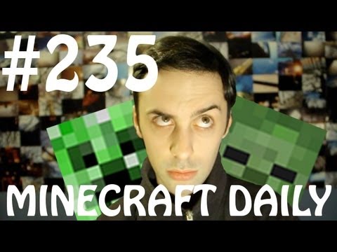 Minecraft Daily 17/04/12 (235) - PE Crafting! Sliding Puzzle! Ladder Tricks! The Infiltration!