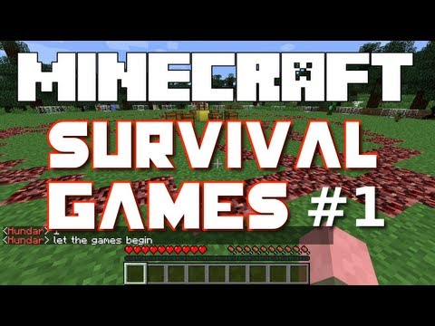 Minecraft Survival Games - Part 1 (Hosted by iHasCupQuake)