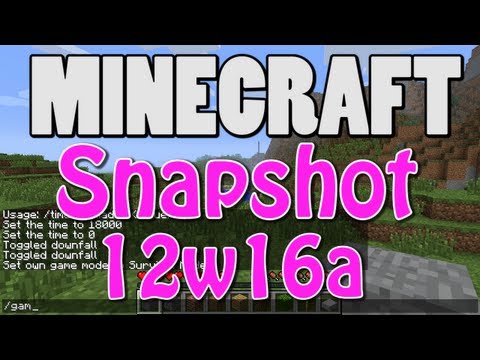 Minecraft Snapshot 12w16a (BONUS CHEST! CHEAT MODE!)