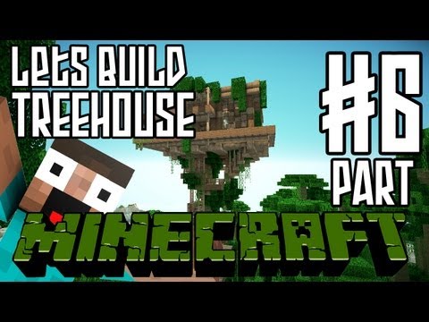 Minecraft Lets Build HD: Jungle Treehouse - Part 6 (Interior)