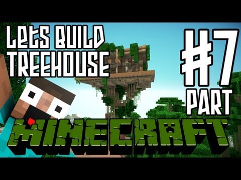 Minecraft Lets Build HD: Jungle Treehouse - Part 7