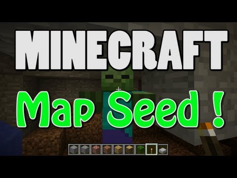 Minecraft 1.2 Map Seed - Survival Island with MASSIVE CAVERN!