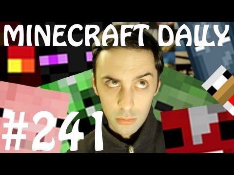 Minecraft Daily 25/04/12 (241) - Animate In Game! Dance Dance Zombie! 32 Item Dispenser!