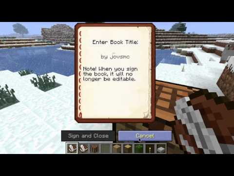 How to Write In Books! Minecraft Snapshot 12w17a