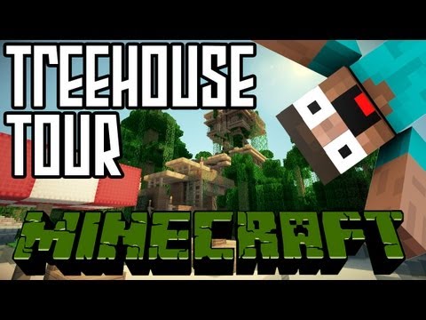 Minecraft Jungle Treehouse Tour HD + World Save Download